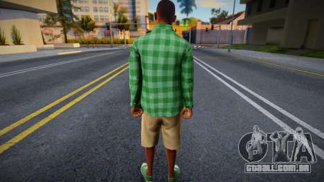 GTA V CJ HD Groove Steet Clothes para GTA San Andreas