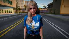 DOAXVV Amy - Fashion Casual V1 Adidas Denim Shor para GTA San Andreas
