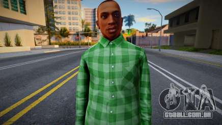 GTA V CJ HD Groove Steet Clothes para GTA San Andreas