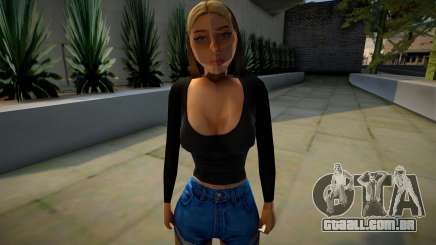 Girl in shorts para GTA San Andreas