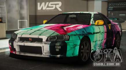 Nissan Skyline R34 GT V-Spec S11 para GTA 4