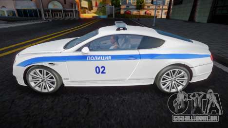 Polícia De Bentley Continental GT 2 para GTA San Andreas