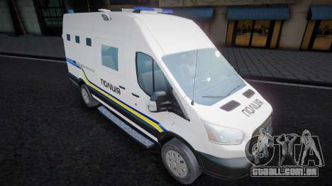 Ford Transit 2018 - Police Ukraine para GTA San Andreas