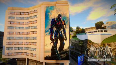 Optimus Prime Transformers 5 Billboard para GTA San Andreas