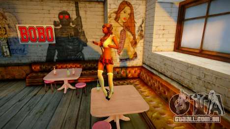 Prostitutas dançando no bar na mesa para GTA San Andreas