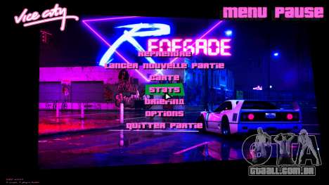 Retrowave Renegade Menu para GTA Vice City