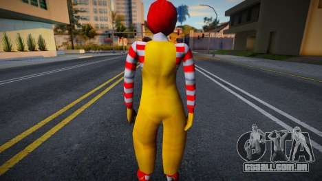 American Ronald McDonald Skin mod para GTA San Andreas