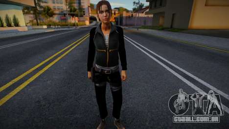 Zoe (Couro Negro) de Left 4 Dead para GTA San Andreas