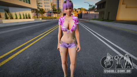 DOAXVV Ayane - Loco Moco Vacation para GTA San Andreas