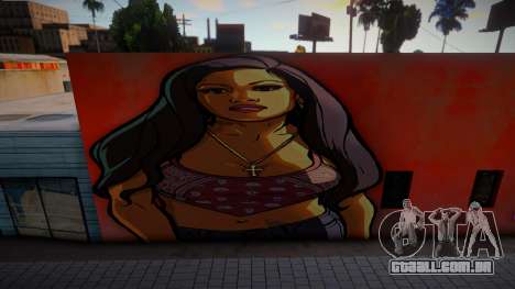 San Andreas Artwork Girl Mural v1 para GTA San Andreas