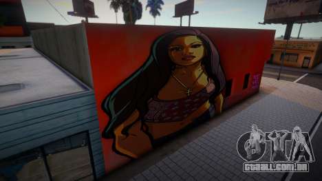 San Andreas Artwork Girl Mural v1 para GTA San Andreas