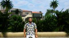 Floral Shirt White Jeans And Red Shoes para GTA Vice City Definitive Edition