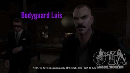 Bodyguard Luis para GTA 4