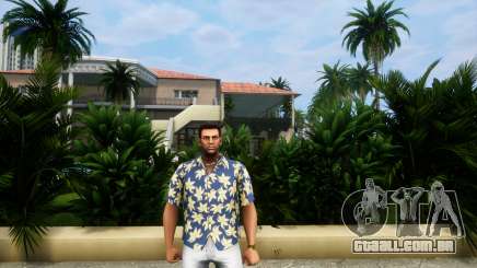 Floral Shirt White Jeans And Red Shoes para GTA Vice City Definitive Edition