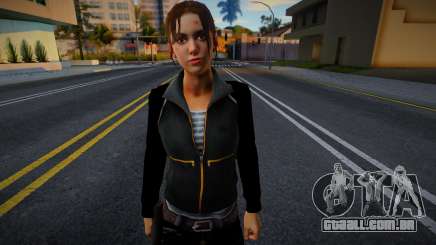 Zoe (Couro Negro) de Left 4 Dead para GTA San Andreas
