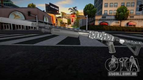 Pump Shotgun (Bones Finish) v2 para GTA San Andreas