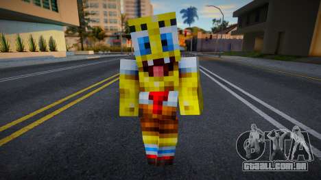Steve Body Sponge Bob para GTA San Andreas