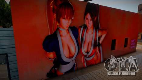 Dead or Alive Mai Shiranui vs Kasumi Mural para GTA San Andreas