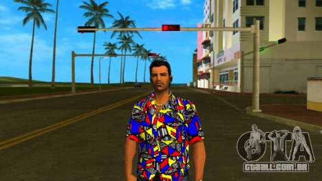 Camisa com padrões v4 para GTA Vice City