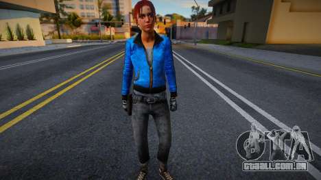 Zoe (Couro Azul) de Left 4 Dead para GTA San Andreas
