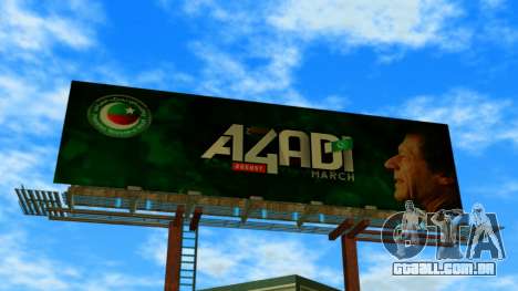 Azadi March Billboards para GTA Vice City