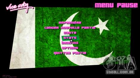 Pakistan Flag at Menu para GTA Vice City