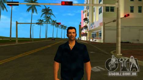 Tommy de camisa preta v1 para GTA Vice City