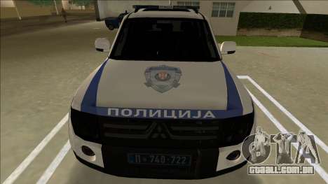 Serbian Police Mitsubishi Pajero para GTA Vice City