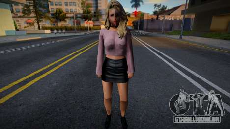 Garota à paisana v4 para GTA San Andreas