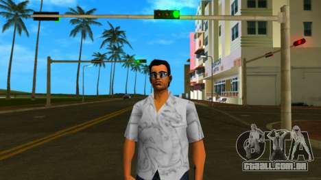 Tommy usando uma camisa nova e óculos de sol para GTA Vice City