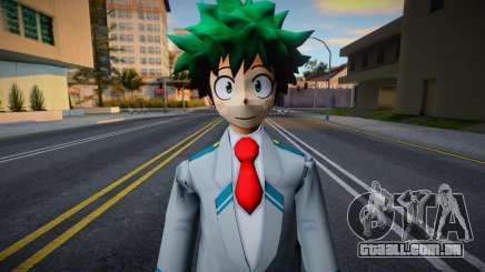 Izuku Midoriya da Minha Academia herói para GTA San Andreas