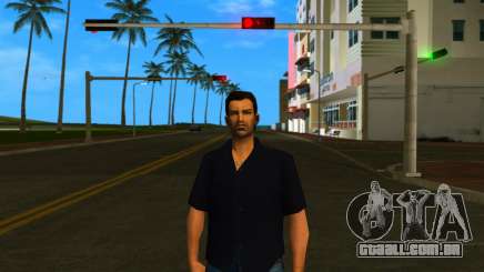 Tommy de camiseta preta para GTA Vice City