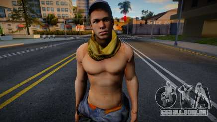 Left 4 Dead 2 Ellis Shirtless para GTA San Andreas