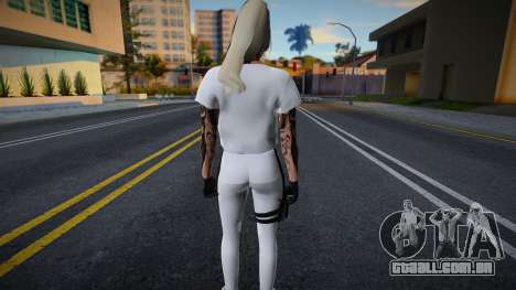 White Gang Skin v2 para GTA San Andreas