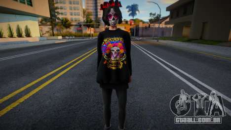 Sugar Skull Girl Mexican Dia De Los Muertos para GTA San Andreas