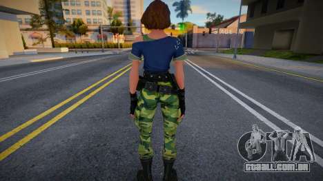 Military Jill Valentine para GTA San Andreas