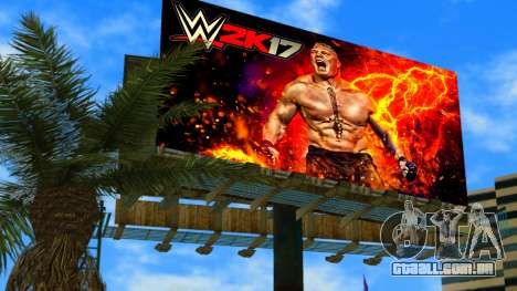 Brock Lesnar WWE2K17 Billboard para GTA Vice City