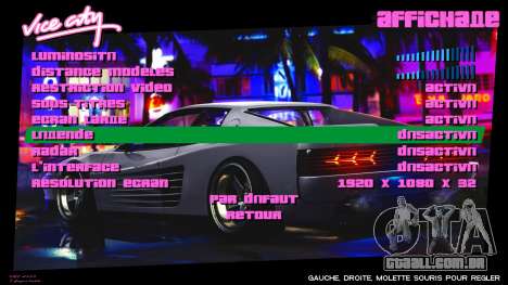 Miami Vice HD Menu para GTA Vice City