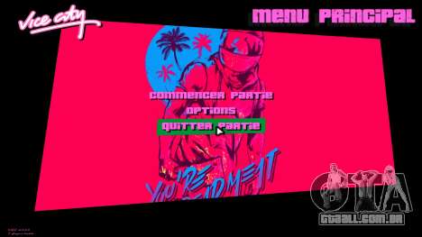 Hotline Miami Menu HD v8 para GTA Vice City