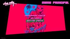 Hotline Miami Menu HD v8 para GTA Vice City