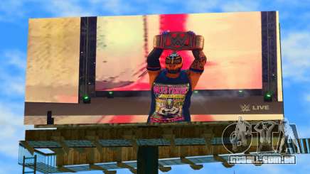 Rey Mysterio Champion WWE2K22 Billboard para GTA Vice City