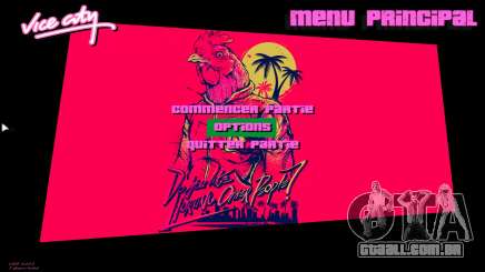 Hotline Miami Menu HD v2 para GTA Vice City