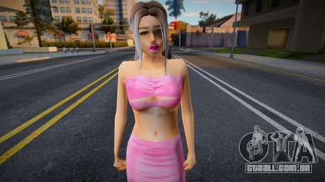 Loira na roupa rosa para GTA San Andreas