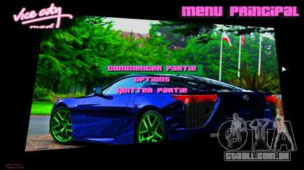 Lexus Menu 1 para GTA Vice City