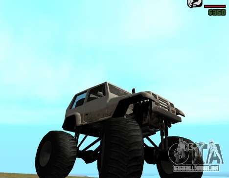 Tabela Monster Truck Edition para GTA San Andreas