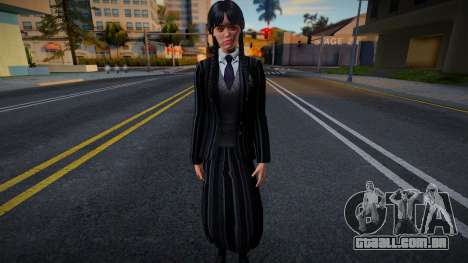 Wednesday Addams - Nevermore Uniform para GTA San Andreas