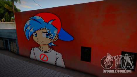 Mural Anime Boyfriend para GTA San Andreas