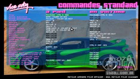 Mitsubishi Eclipse Interface para GTA Vice City