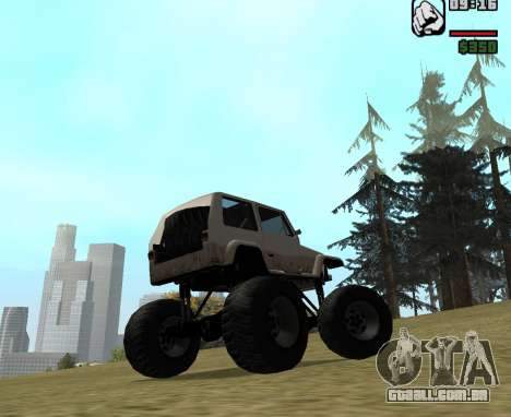 Tabela Monster Truck Edition para GTA San Andreas