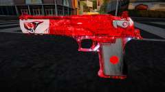 Deagle Quartzo Vermelho para GTA San Andreas